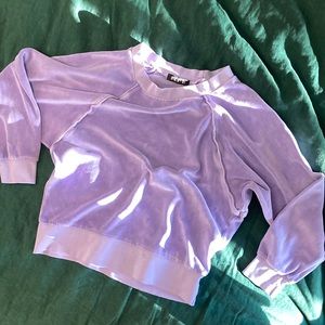 kondi raglan top in lilac